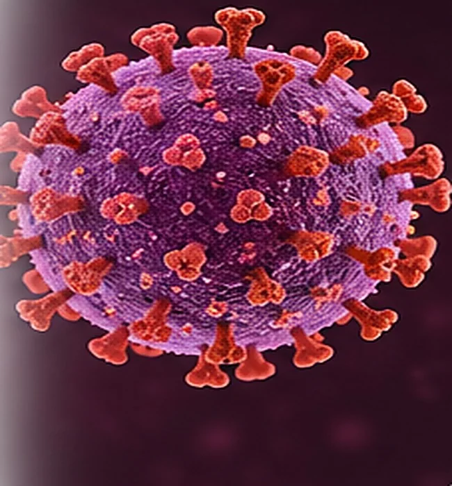 Stylised HIV virus illustration; HIV has no specific diagnostic skin lesion — AI-generated medical illustration, not an actual patient photograph